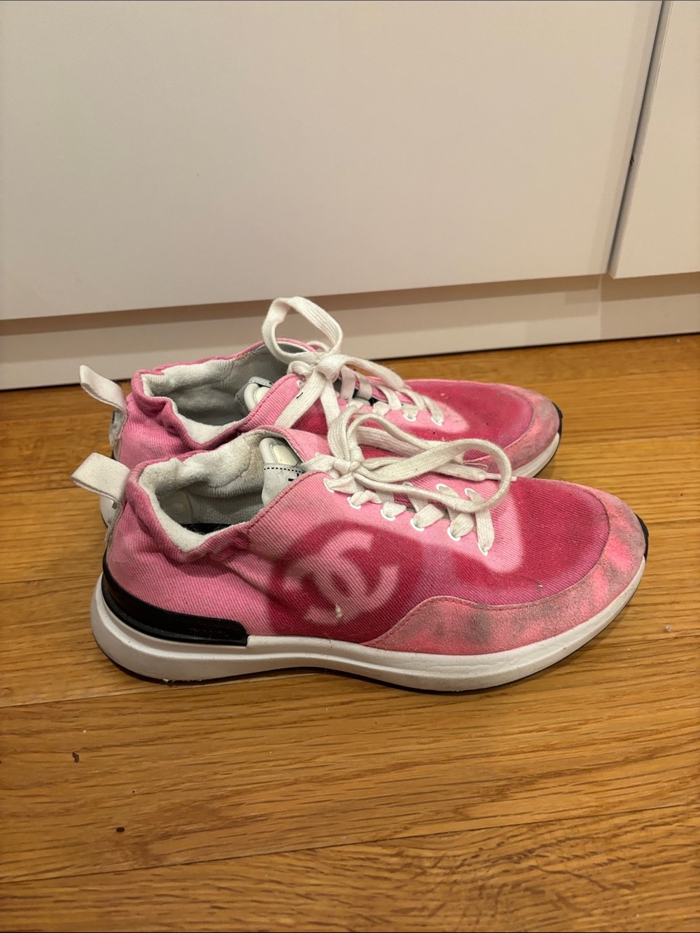 Chanel Pink Sneakers